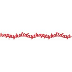 happy holidays wavy border