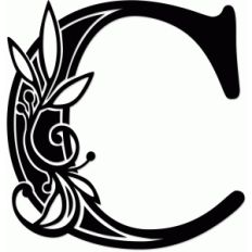 vine monogram c
