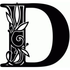 vine monogram d