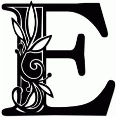vine monogram e
