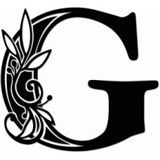 vine monogram g