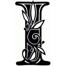 vine monogram i