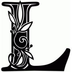 vine monogram l
