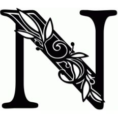 vine monogram n