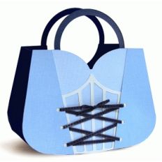 circle handle purse corset