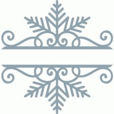 split snowflake scroll