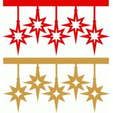 christmas ornaments borders set