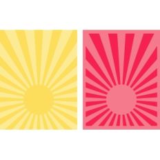 sunburst rectangles