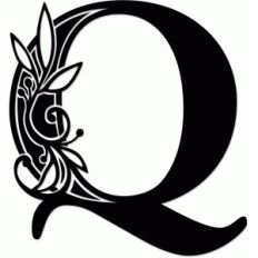 vine monogram q