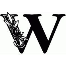 vine monogram w