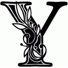 vine monogram y