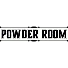 'powder room' vinyl word