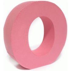 3d lowercase letter block o