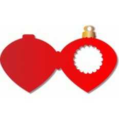 christmas ornament photo card