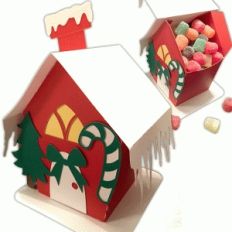 christmas candy box house