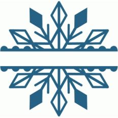 split snowflake design