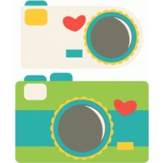 cameras - hearts and scallops