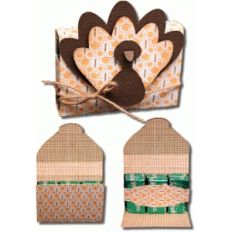 3d turkey 6 count flip open candy box