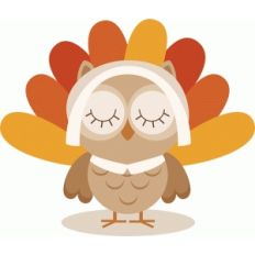 thanksgiving owl girl