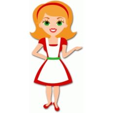 woman wearing apron