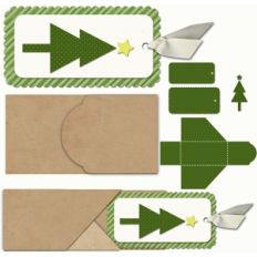 slide out tree tag and envelope