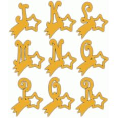 star of christmas alphabet j-r