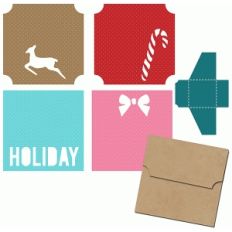 holiday mini tags and envelope