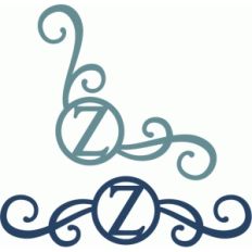 monogram seal flourishes z