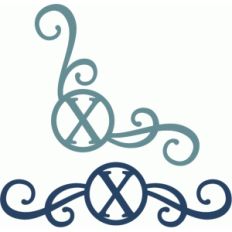 monogram seal flourishes x