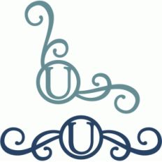 monogram seal flourishes u