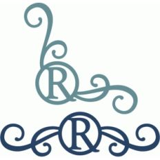 monogram seal flourishes r