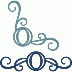 monogram seal flourishes o