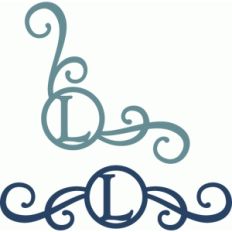 monogram seal flourishes l