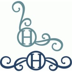 monogram seal flourishes h