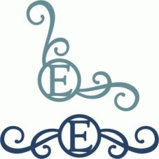 monogram seal flourishes e