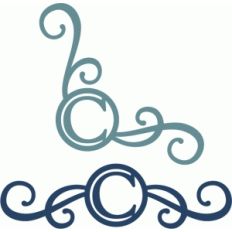 monogram seal flourishes c