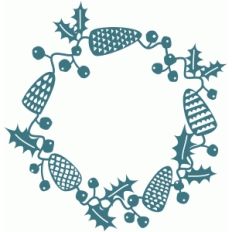 winter woodland papercut garland
