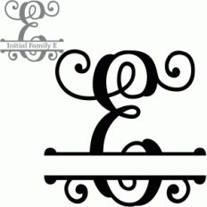 split initial letter e