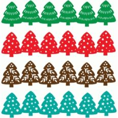 christmas tree border set
