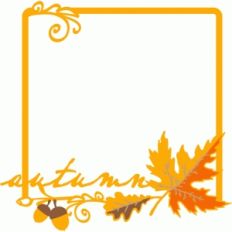 autumn photo frame