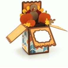 a2 thanksgiving turkey box card
