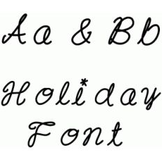 holiday font