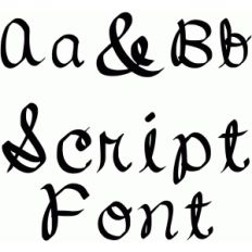 script font