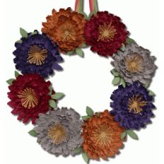3D paper mum wreath