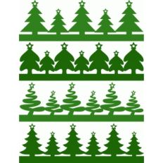 christmas tree borders set 2