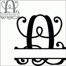 split initial letter q