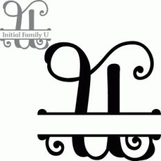 split initial letter u