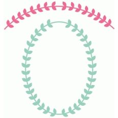 leaf frame and swag banner