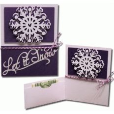 let it snow pocket flap card