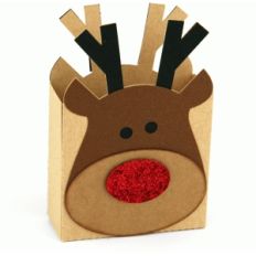 3d large reindeer gift box